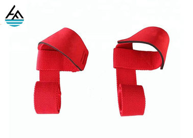 De rode Omslag van de Gewichtheffenpols met Duimlijn, de Riemen Bodybuilding van de Polssteun